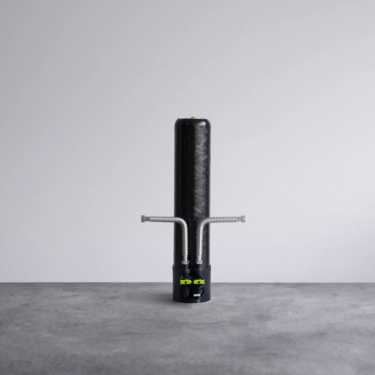 Close-up of Echo Water ECHO Whole Home Water Filter showing its sleek design and filtration components.