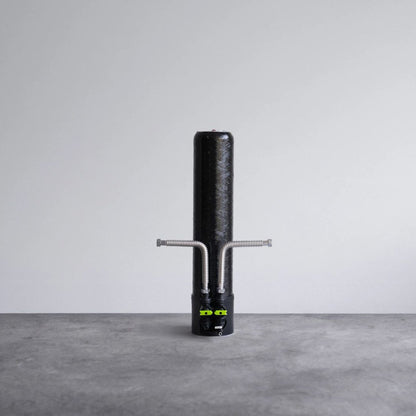 Close-up of Echo Water ECHO Whole Home Water Filter showing its sleek design and filtration components.
