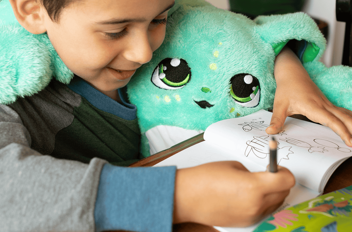 Moon Pals Echo 5lb Hugger Plush stuffed animal with soft, cuddly fabric and detailed elephant design for children.