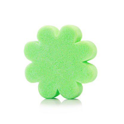 Spongellé Eucalyptus Mint Eco Body Buffer with textured surface for exfoliating and cleansing the skin during use.