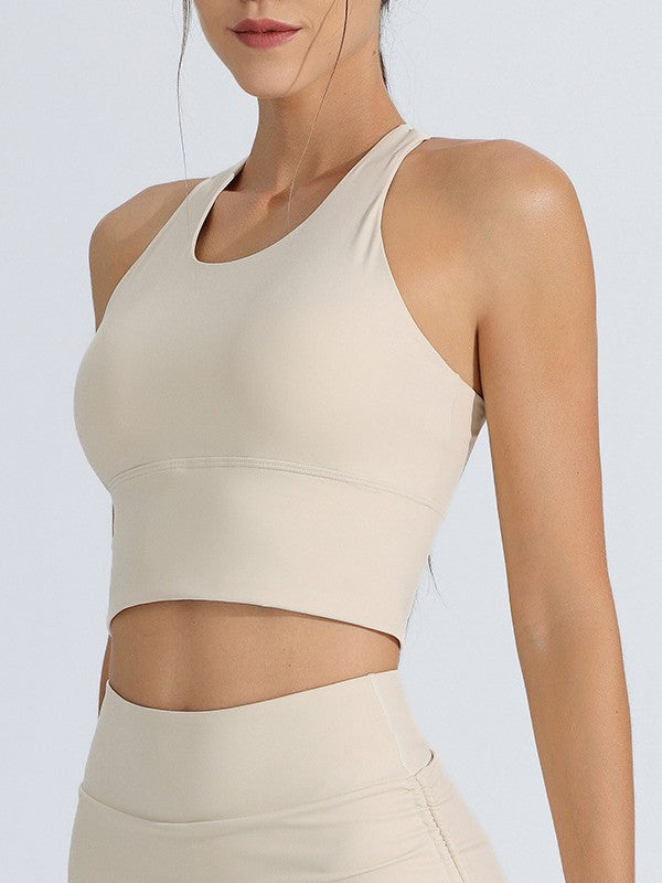 Shock-resistant high-strength one-piece fixed yoga sports bra vest for running by My Store