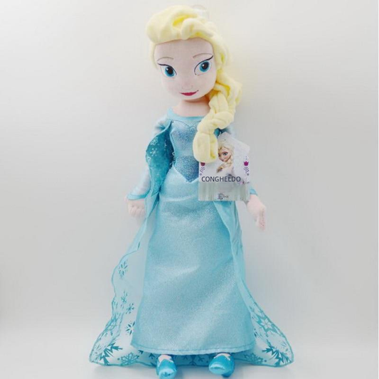 Frozen Adventure Elsa and Anna plush dolls by BACKUPMYFILESNOW® featuring detailed fabric and vibrant character designs.