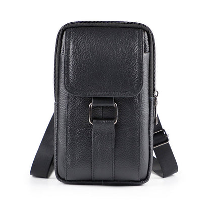 Men's multi-functional belt crossbody working waist bag with adjustable strap and multiple pockets