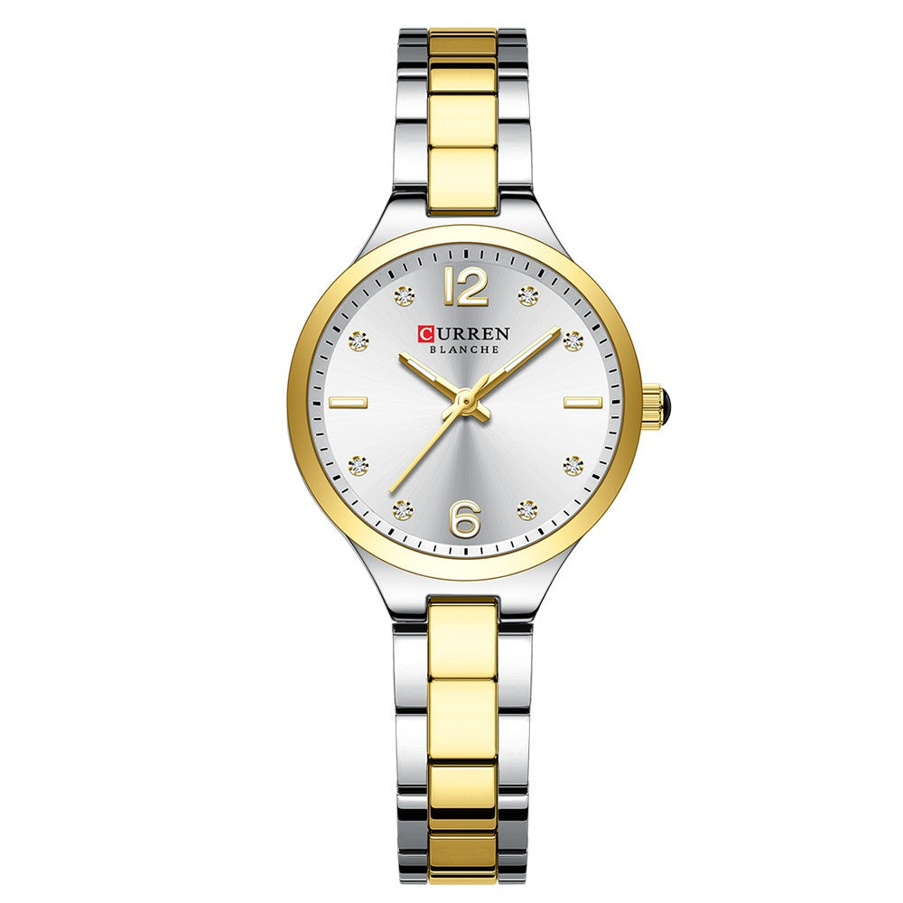 Simple small dial waterproof quartz women's watch by My Store