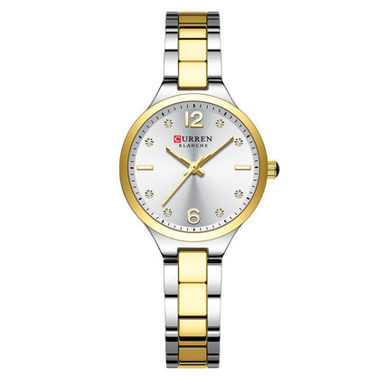 Simple small dial waterproof quartz women's watch by My Store