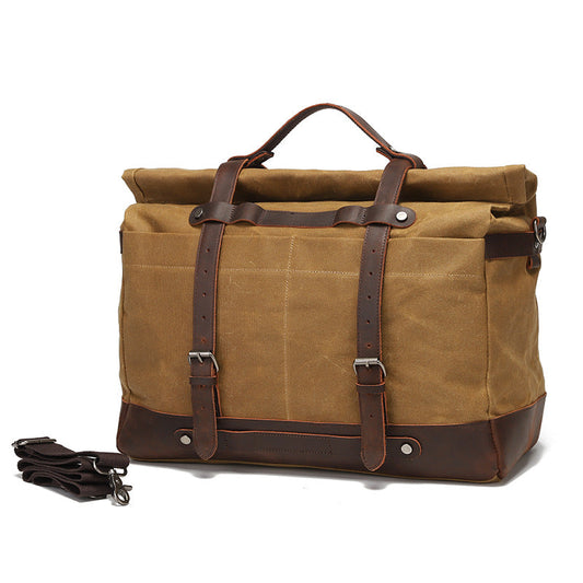 Canvas shoulder bag casual unisex crossbody bag in durable canvas fabric