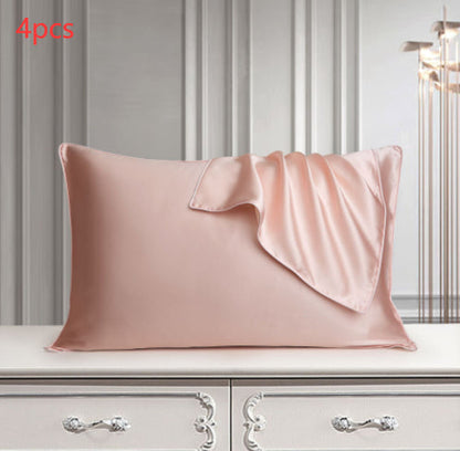 Pure silk pillowcase in natural silk fabric, shown in a close-up product view