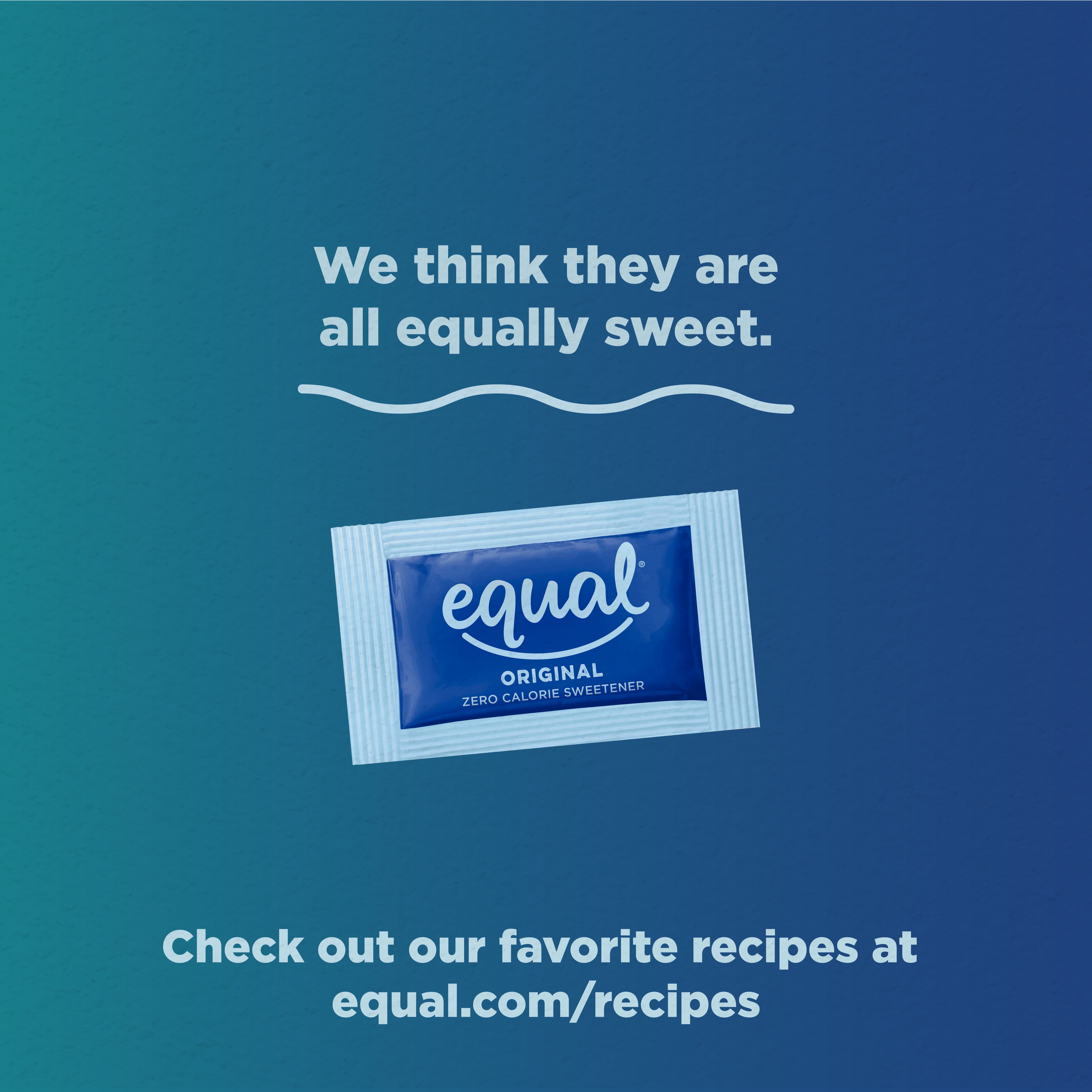 EQUAL Zero Calorie Sweetener, Sugar Substitute, 800 Packets