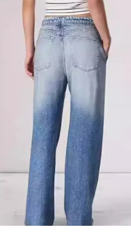 VintageVibe Wide-Leg Jeans