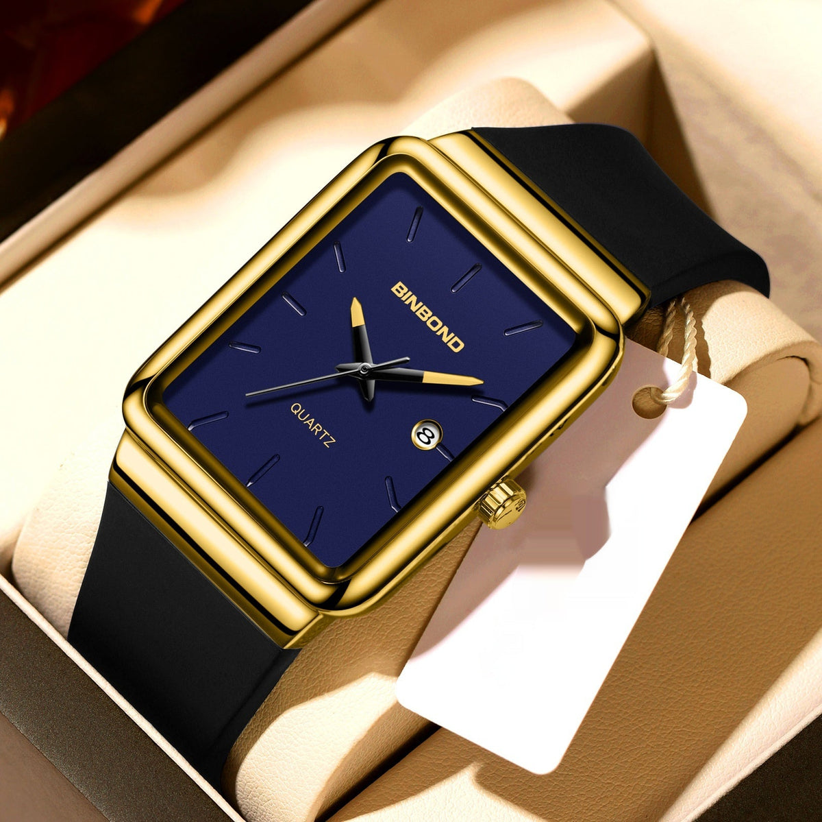Sleek stylish waterproof men's watch with a modern design by My Store