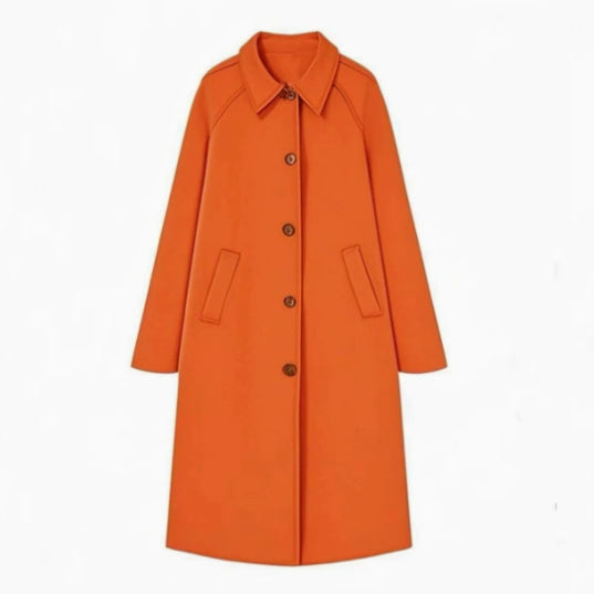 Women's khaki polo shirt trench coat, single-breasted design by My Store