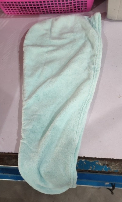 Women's absorbent dry hair towel cap by My Store for drying hair after washing