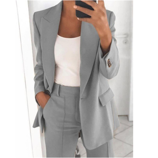 Women's Slim Fit Lapel Cardigan for Business and Daily Wear