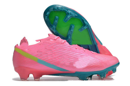Men's waterproof knitted soccer shoes with built-in air cushion and FG studs