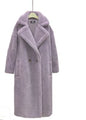 Elegant Long Lamb Cashmere Coat