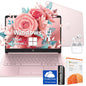 HP SleekBook 14" Pink Laptop • Intel Quad-Core & MS 365 • 16GB RAM • Multiple Storage Options • HD Display • Windows 11