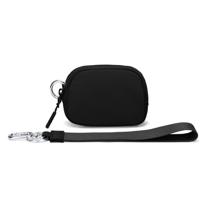 Lulu-style wrist bag portable purse with compact design and wrist strap