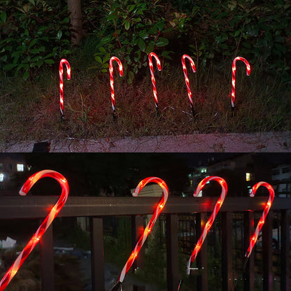 Solar powered cane string lights for Christmas home decor, featuring warm white bulbs wrapped around natural cane reeds