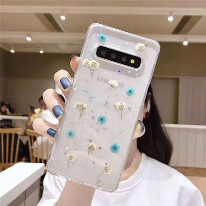 Floral Epoxy Phone Case Design with Durable Protection