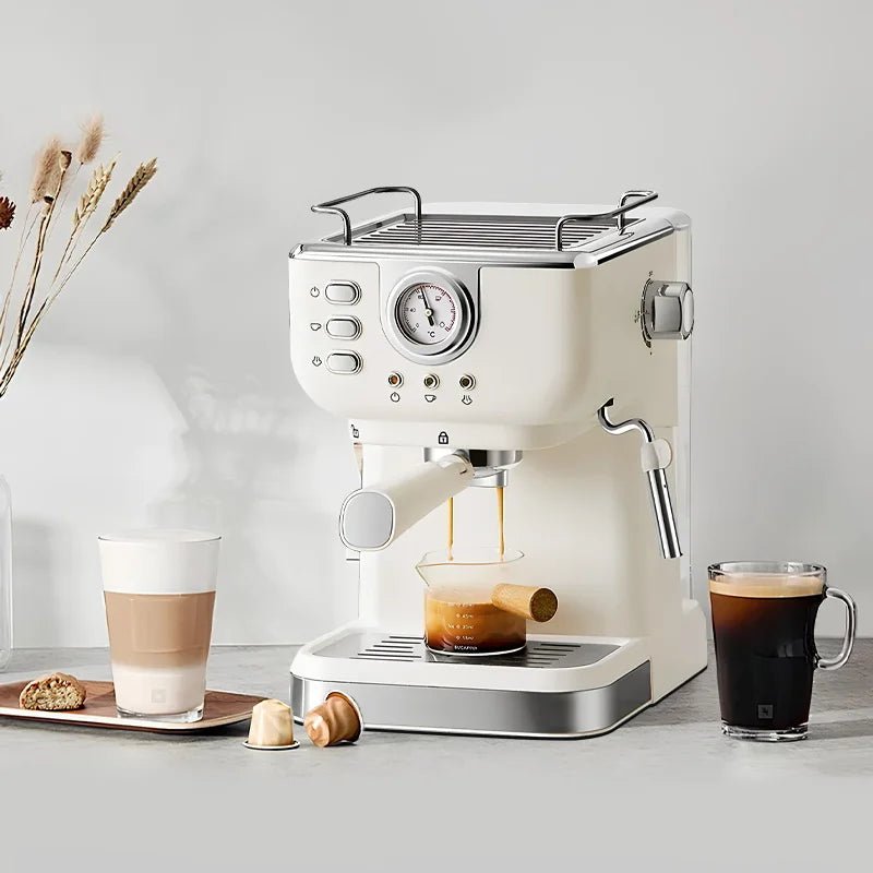 Electric Espresso Coffee Machine Cafetera Semi Automatic 20 Bar Coffee Maker 220V EU Automatic Milk Frother Cappuccino Hot Water - BACKUPMYFILESNOW