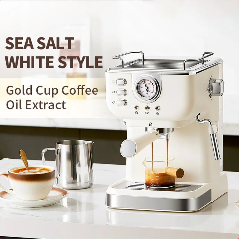 Electric Espresso Coffee Machine Cafetera Semi Automatic 20 Bar Coffee Maker 220V EU Automatic Milk Frother Cappuccino Hot Water - BACKUPMYFILESNOW
