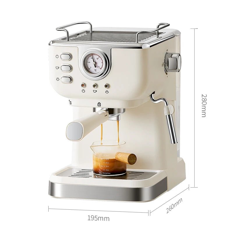 Electric Espresso Coffee Machine Cafetera Semi Automatic 20 Bar Coffee Maker 220V EU Automatic Milk Frother Cappuccino Hot Water - BACKUPMYFILESNOW