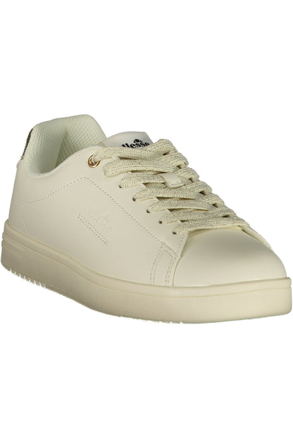 White Ellessee women's sports sneakers with breathable mesh and cushioned soles, designed for comfort and athletic performance.
