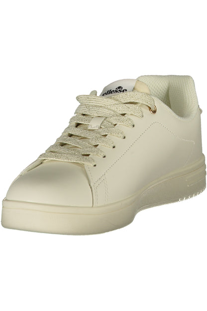 White ELLESSE women's sports sneakers with a sleek design, featuring branded details and a comfortable athletic sole.