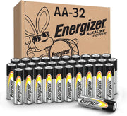 Energizer AA Batteries Alkaline Power, 32 Count Alkaline Double A Battery Pack - BACKUPMYFILESNOW