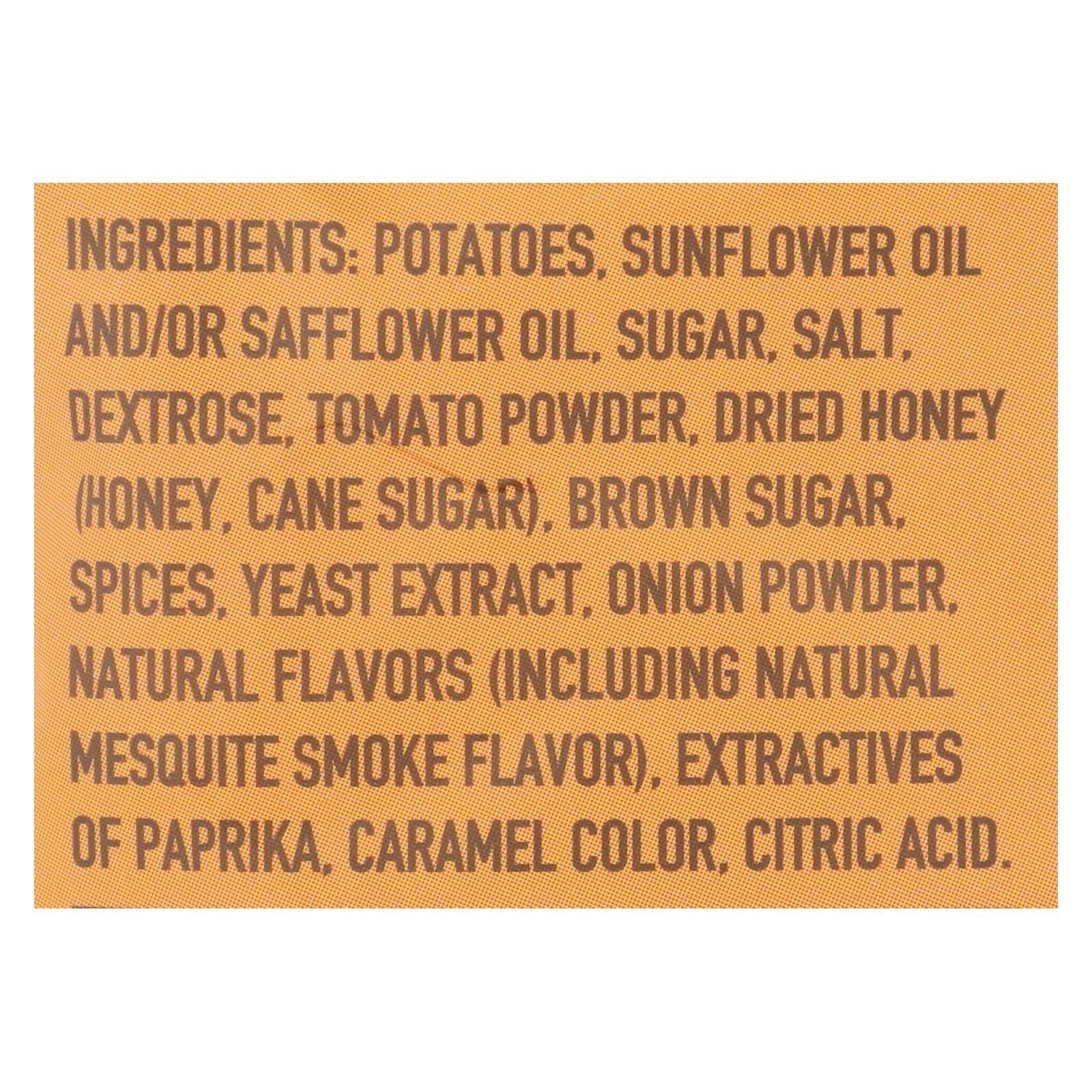 Boulder Canyon Honey BBQ Chips in 12-pack, 6.5 oz bags, crispy snack with honey BBQ flavor from Everyday Supply Co.