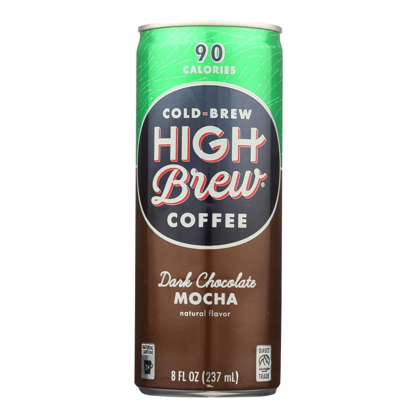 Case of 12 High Brew Dark Chocolate Mocha Coffee bottles by Everyday Supply Co, 8 oz each, ready-to-drink beverage.