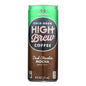 Case of 12 High Brew Dark Chocolate Mocha Coffee bottles by Everyday Supply Co, 8 oz each, ready-to-drink beverage.