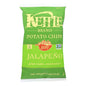 Kettle Brand Jalapeno Potato Chips in a case of 15, 5 oz bags, crispy snack with spicy jalapeno flavor by Everyday Supply Co.