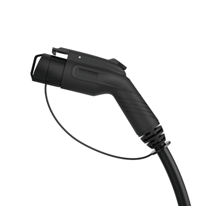 EVIQO Level 2 EV Charger 48A plug-in station with NEMA 14-50, 240V, J1772 connector for non-Tesla electric vehicles.