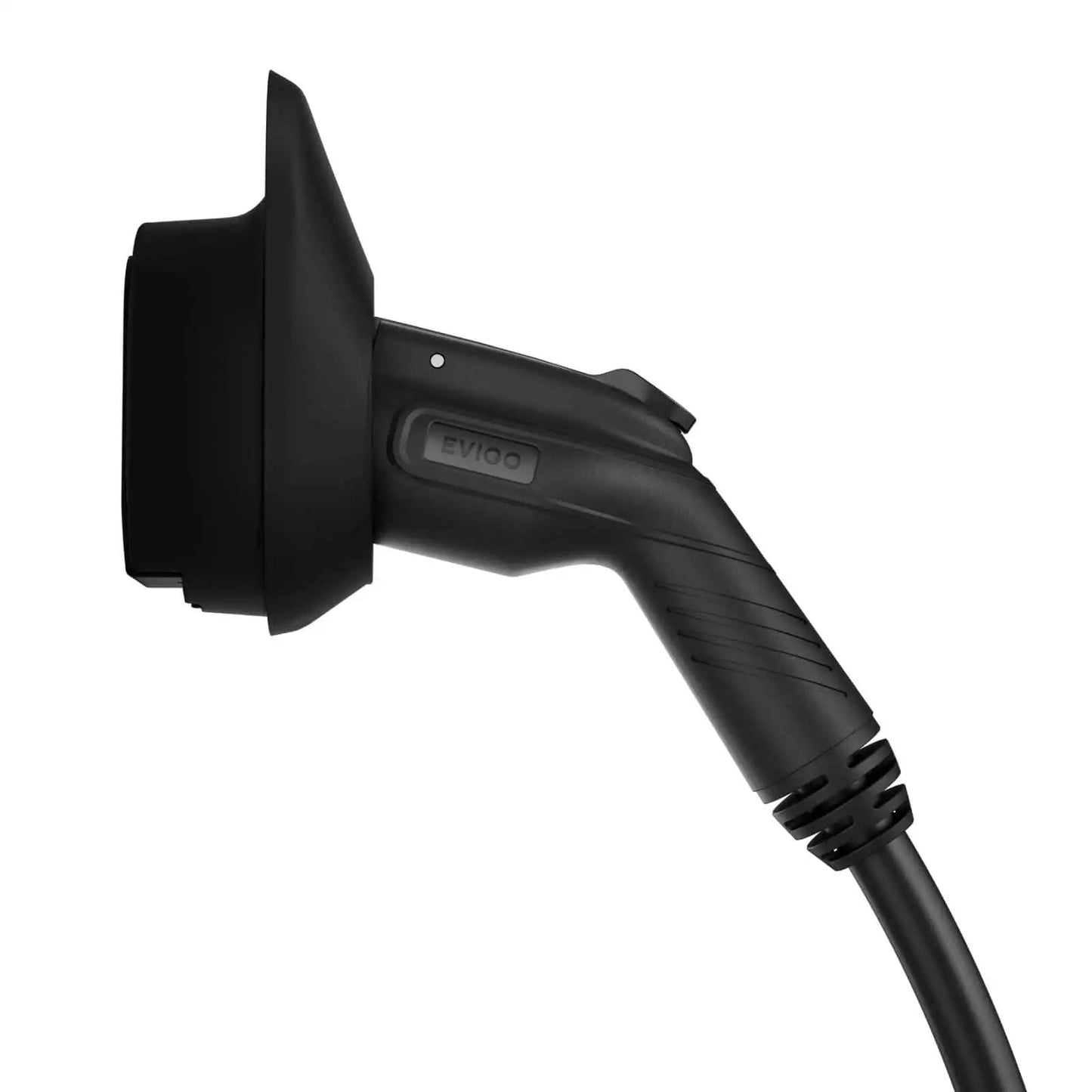 EVIQO Level 2 EV Charger for non-Tesla EVs, 48A, 240V, hardwired with J1772 connector and 25-foot cable.