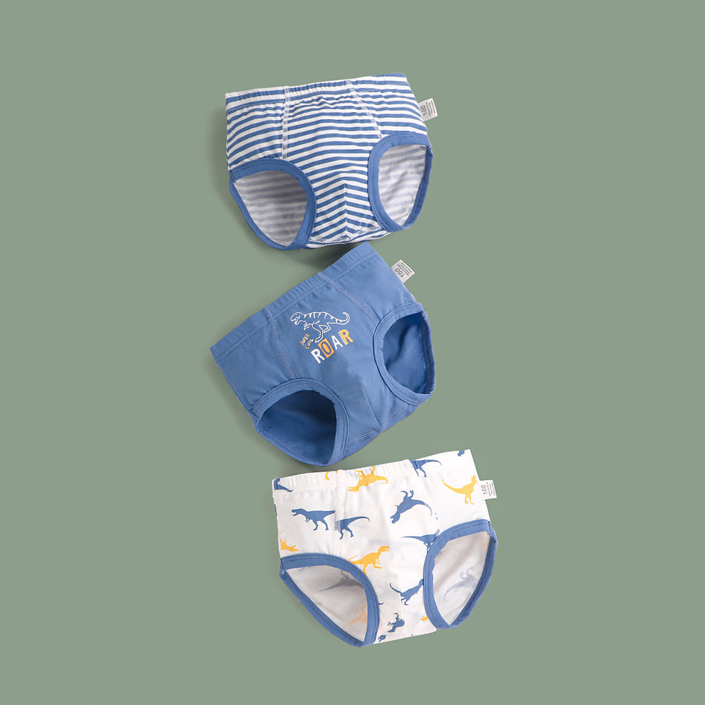 Cartoon dinosaur print baby trousers and little boy underwear by My Store