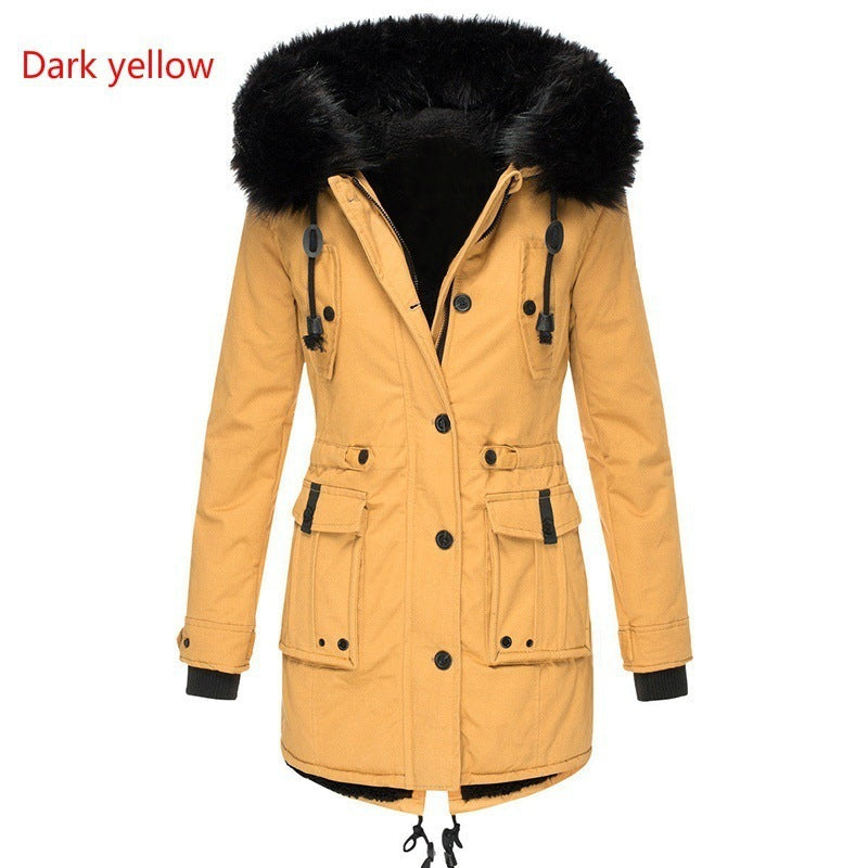 Women's fleece-lined thickened cotton padded winter clothing by My Store