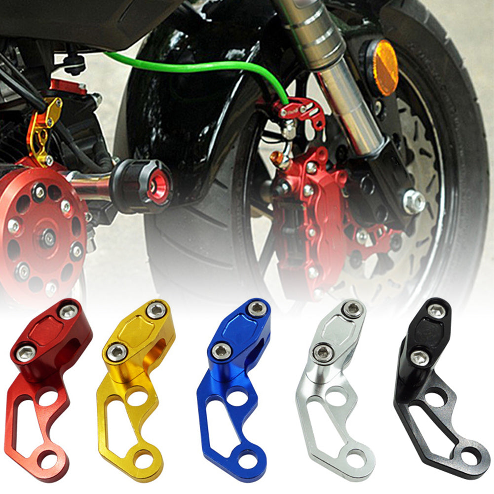 Motorcycle oil pipe clamp accessories, metal clamp fitting for securing an oil hose