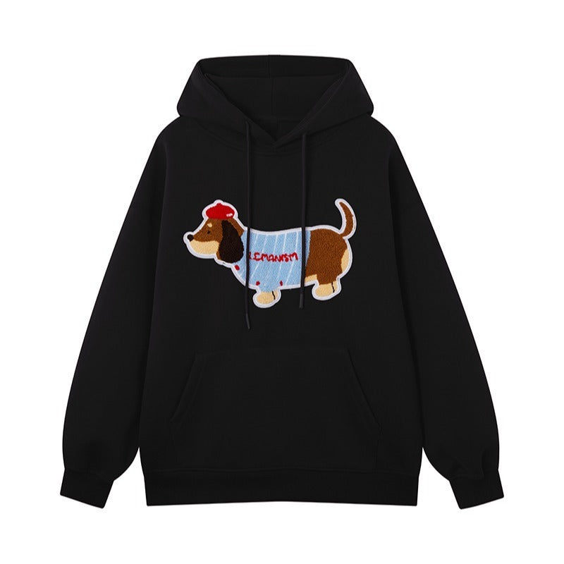 Unisex hooded sweatshirt for dogs in soft fabric, featuring a cozy hood and casual fit