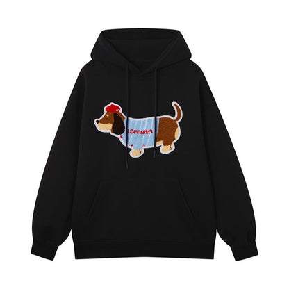 Unisex hooded sweatshirt for dogs in soft fabric, featuring a cozy hood and casual fit