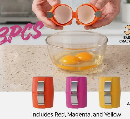 Egg shell opener and egg beater kitchen tool for baking and cooking accessories