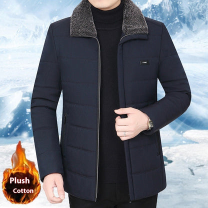 Men's fleece lined winter coat by My Store in a warm, durable design