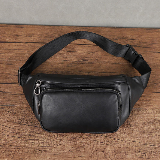 Men's casual sports crossbody bag in a compact design with adjustable shoulder strap
