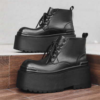 British-style vintage chunky-soled men's shoes”】【
