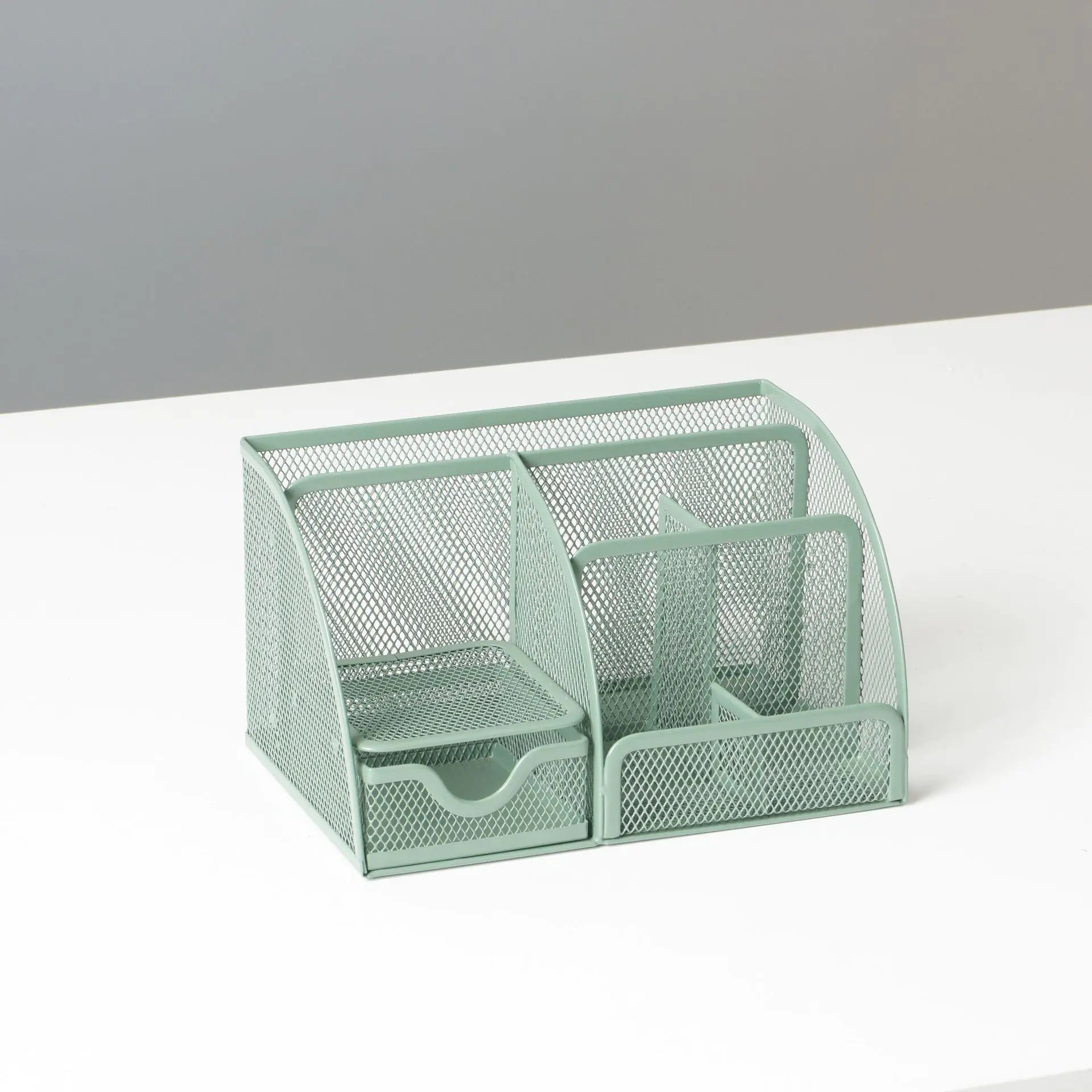 Multifunctional Desktop Organizer with Metal Pen Holder