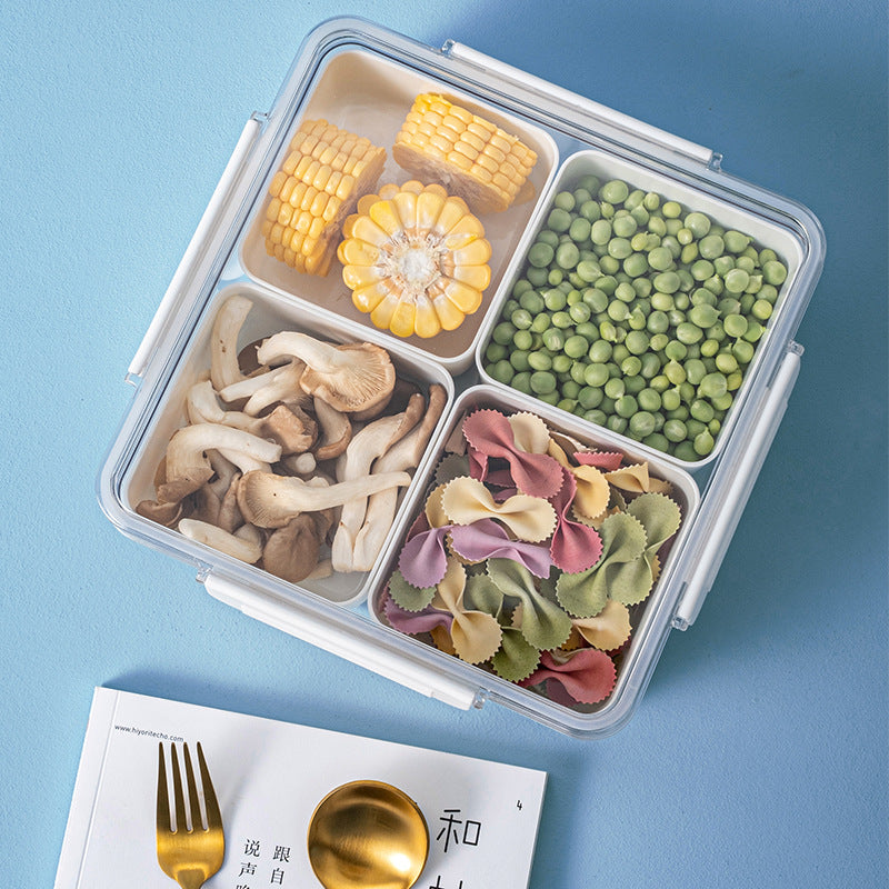 Compartment fruit plate candy storage box with divided sections for snacks and treats