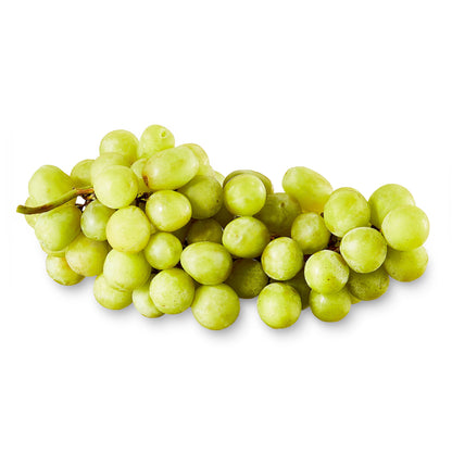 Backuppmyfilesnow® green seedless grapes in a 2.25 lb bag, fresh California seedless grapes with vibrant green color.