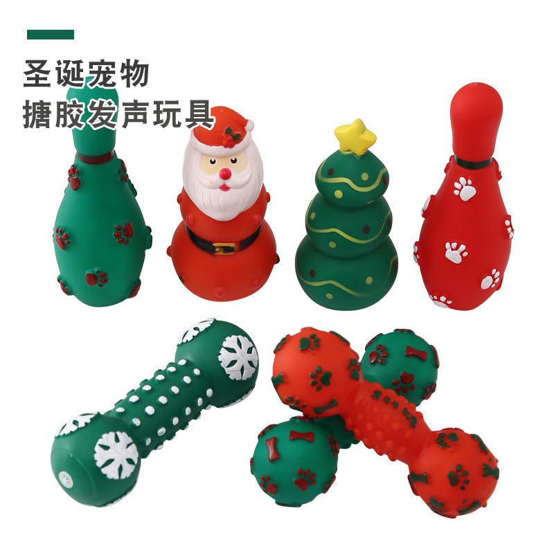 Festive Chew & Squeak Dog Toys