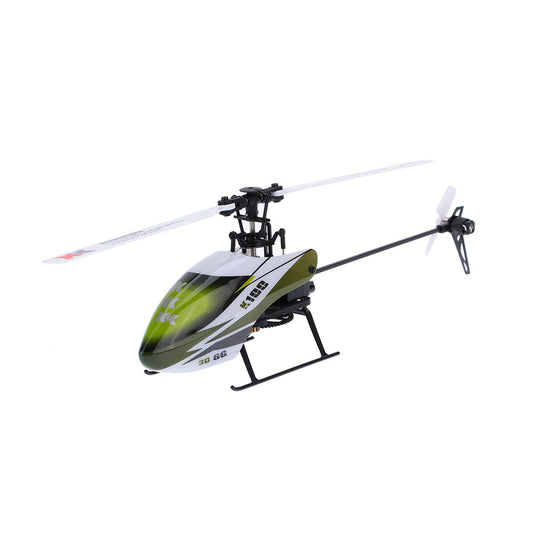 VelyXK K100 remote control helicopter toy by BACKUPMYFILESNOW® flying outdoors with spinning blades and colorful design.