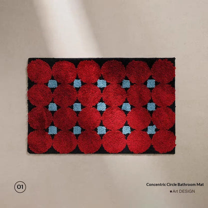 Water-absorbent non-slip geometric lattice floor mat by My Store